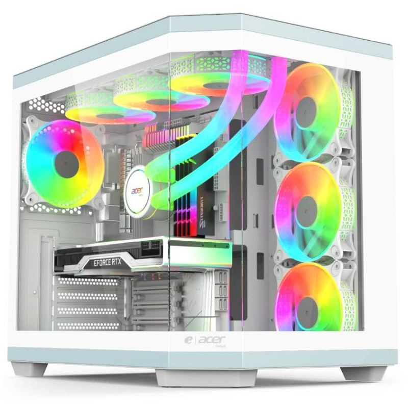 Acer V950 Tempered Glass ATX Mid Tower Gaming PC Case - Black Acer V950 Tempered Glass ATX Mid Tower Gaming PC Case - Black